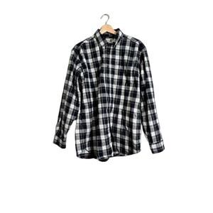 L.L. Bean Plaid FLannel Button Down Med